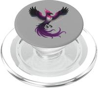 Genderfluid Phoenix Bird Queer Pride Flag Rising From Ashes PopSockets PopGrip para MagSafe