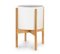 Gendt + Zeist macetero y soporte set tamaño M de fibra de piedra y bambú
