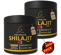 Gene & Good® Shilajit - Resina Shilajit del Himalaya, probada en laboratorio del Reino Unido, de origen ético, rica en minerales, más de 85 minerales esenciales, aumenta la energía y la resistencia,