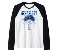 Genealogía ADN Historia familiar Ascendencia 90 Estilo Bootleg Camiseta Manga Raglan