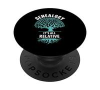 Genealogía Es Todo Historia Familiar Relativa Genealogista PopSockets PopGrip Adhesivo