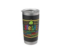Genealogía Historia Familiar Genealogista Árbol Palabra Nube Vaso térmico de acero inoxidable de doble pared