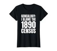 Genealogía Humor Culpo al censo de 1890 Historia Familiar Camiseta gráfica económica