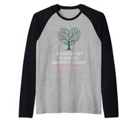 Genealogía Nerd Gift Family Tree Research Ancestry Club Camiseta Manga Raglan
