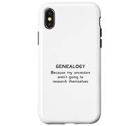 Genealogía porque mis antepasados no van a investigar Carcasa para iPhone X/XS