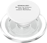 Genealogía porque mis antepasados no van a investigar PopSockets PopGrip para MagSafe