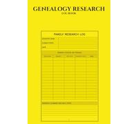 Genealogy Research Log Book: Organize Family History, Build Your Family Tree, Track Ancestry Sources & Citations