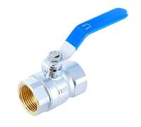 Genebre - Válvula de esfera de latón, de 2 piezas, con accionamiento de palanca - extremos rosca hembra - paso completo - PN 25