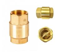 Genebre Válvula de retención Asiento en Latón Antiretorno - Medidas 3/8" hasta 3" Certificada - Muelle en Acero Inox 304 - Bombas de Agua, Depósitos (3/8")