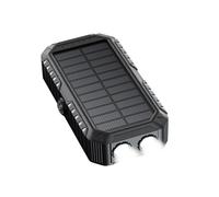 Generación de energía del cargador solar con cargador | Banco de energía solar, Cargador de teléfono móvil de 20,000 mAh Banco de energía de manivela con cables integrados SOS Fla