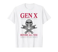 Generación X: Antes de Que nacieras, Sissie, Skull Rock Hand Camiseta gráfica económica, Hombre, Blanco, M
