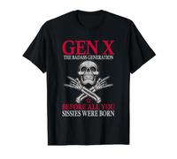 Generación X: Antes de Que nacieras, Sissie, Skull Rock Hand Camiseta gráfica económica, Hombre, Negro, S
