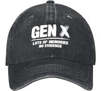 Generación X Gen X Muchos Recuerdos Sin evidencias Sombrero para Mujeres Moda Lavada