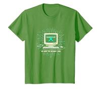 Generación X: hicimos Que Internet Fuera Genial computadora Retro Camiseta, Niños, Hierba, 6 años