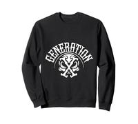 Generación X Huesos Góticos Tatuaje Arte Diseño Gen X Sudadera