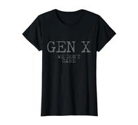 Generación X No Nos Importa Funny Generation X Camiseta gráfica económica, Mujer, Negro, XL