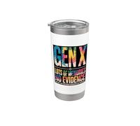 Generación X Stay Feral Gen X para hombre y mujer Vaso térmico de acero inoxidable de doble pared