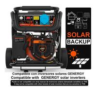 Generador automático gasolina genergy moncayo sol, 4,5kw - avr - apoyo fotovoltaica