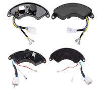 Generador AVR negro regulador de voltaje automático rectificador pieza de repuesto para generador de 5-6.5KW 250V 470UF Avr Regulador de voltaje automático rectificador para generador