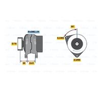 Generador Bosch Lichtmaschine 156A 14V Para Ford S-Max Mondeo IV Turnier