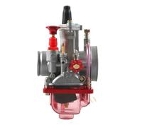 Generador Carburador para Carburador De Motocicleta para Koso para PWK De 24-34mm con Power Jet 2T 4T Dirt Bike Scooter ATV con Bocina Aire Y Surtidor Principal(RED-PWK24)
