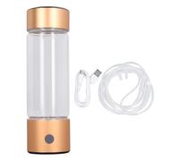 Generador de Agua de Hidrógeno, Producción de Hidrógeno de 410 Ml 1200-1400 Ppb, Botella de Agua Hidrogenada con Manguera de Inhalación Nasal, Material de Película de Titanio a