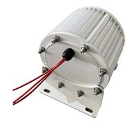 Generador de alternador eléctrico de 30 kW, motor de bajas revoluciones por minuto, turbina de tierras raras de imán permanente, 96 V, 110 V, 120 V, 220 V y 380 V con base.(DIRECT SHAFT_380V_20KW)