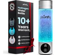 Generador de botella de agua de hidrógeno, hasta 4100+ concentración de PPB, tecnología SPE/PEM, generador H2 certificado, rendimiento atlético portátil y sistema de hidratación, retención de