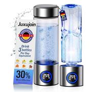 Generador de botellas de agua de hidrógeno actualizado 2026, máquina ionizadora de agua de hidrógeno portátil 【6000PPB de alta concentración】【Precisión 0 fugas】 Potenciador rápido de hidrógeno