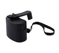 Generador de cargador USB manual portátil con manivela para dispositivos móviles (negro)
