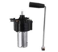 Generador de CC con manivela de mano de 6 V-24 V, motor hidráulico de turbina eólica, construcción de acero inoxidable y PVC, engranaje planetario de alta eficiencia para uso educativo y de emergencia