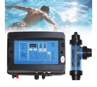 Generador De Cloro Y Clorador De Agua Salada, Máquina De Cloro Electrolítico De Sal, 5/10/15/20/30/50 G/H Rendimiento Estable Para Piscinas De 10 A 100 Metros Cúbicos(5g/H)