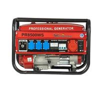 Generador de corriente con gasolina, generador de corriente con accesorios, generador de corriente de emergencia silencioso, 2/5 enchufes, 3 x 230 V, 1 x 400 V, 1 x 12 V, 7 CV (5 enchufes (2500 W
