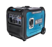 Generador de corriente KS 5500iE S ATSR de Könner & Söhnen. Generador de corriente de 5500 W, enchufe Schuko de 230 V, enchufe CEE de 230 V, 32 A, 2 puertos USB, estación de alimentación con indicador
