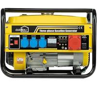 Generador de energía con gasolina, generador de energía con accesorios, potencia eléctrica silenciosa, 2/5 enchufes, 3 x 230 V, 1 x 400 V, 1 x 12 V, generador de energía de 7 CV (5 tomas (3000W