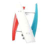 Generador de energía eólica de eje vertical de 100 W y 24 V con rueda de viento auxiliar y cuchillas de fibra de nailon, kit completo para el hogar, cabina, marina y uso híbrido de viento solar