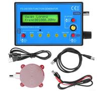 Generador de funciones DDS, 15 formas de onda, generador de señales con pantalla LCD para pruebas de laboratorio, rectángulo sinusoidal 0,01 Hz-500 kHz, color azul (paquete 2)
