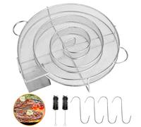 Generador de Humo Frío con asa,acero inoxidable Smoke Generador Humo,Con cepillo + gancho,Ahumador de carne para parrillas, hornos ahumadores,Le da a la carne un rico sabor