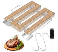 Generador de Humo Frío de Acero Inoxidable Generador de Humo Frío con Asa Smoke Generador Humo con Cepillo y Gancho Ahumador de Carne para Parrillas, Ahumadores y Hornos Ahumadores