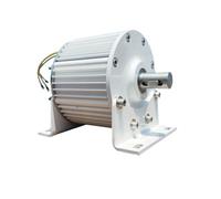 Generador de imán permanente de 10kW, generadores de energía trifásicos de 24V, 48V y 96V, bajas RPM for turbina de agua de molino de viento Generación de energía de alta eficiencia y bajo ru(With Bas