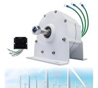 Generador de imán Permanente de 12000 W y Bajas revoluciones, generador eléctrico trifásico sin Engranajes de 12 V, 24 V y 48 V, Carcasa de aleación de Aluminio con protección 24V