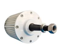Generador de imán permanente de 30 kW, 20 kW, 50 kW, sin núcleo, PMG, 220 V, 230 V, 240 V, 380 V CA, alternador, dinamo con base for turbina eólica y hidráulica.(Taper Shaft,WITH BASE_24V_30KW)