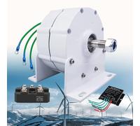 Generador de imán permanente de 8000 W, 9000 W, 10000 W, 12000 W, 3 fases, sin engranajes, 12 V, 24 V, 48 V, 120 V, 220 V CA, alternador para turbina eólica de agua con rectificador