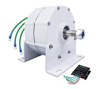 Generador de imán permanente de baja RPM - 8000 W a 12000 W, 12 V, 24 V, 48 V, 120 V, 220 V, motor generador sin engranajes para turbinas de viento y agua
