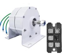 Generador de imán permanente de baja RPM mejorado, 10000/12000 W, alternador de CA sin engranajes de 3 fases para turbina de viento de agua con rectificador, 220 V 10000 W