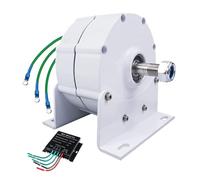 Generador de imán permanente de baja velocidad de 12 V, 24 V, 48 V, motor generador de imán permanente sin engranajes, adecuado para turbinas eólicas y turbinas, 8000 W-12 V