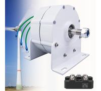 Generador de imán permanente para aplicaciones de turbinas eólicas y acuáticas, diseño sin engranajes para proyectos de energía de bricolaje