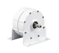 Generador de imán permanente PMG de 3000 W, 2,5 kW, 3 kW, 5 kW, 12 V, 24 V y 48 V, for turbinas eólicas, alternador de agua y bajas revoluciones for sistemas de energía.(With Base,SINGLE SHAFT_24V_500