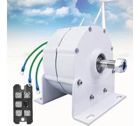 Generador de imán permanente sin engranajes de baja RPM trifásico para turbina eólica horizontal, alternador de CA de 6000 W a 12000 W, 600 R/min, solución de energía renovable de bricolaje