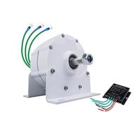 Generador De Imán Permanente Sin Engranajes De Tierras Raras De 2000 W Y 400 RPM, Alternadores Trifásicos De 12 V, 24 V, 48 V Y 220 V CA For Turbinas Eólicas O Hidráulicas (con Base), Grupo Electrógen